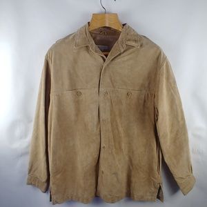 Men's Preswick & Moore Suede Leather Button Jacket